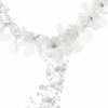 Something-Blue Accessories | Pearl Flower Hair Vines Halo Bridal Wedding Headpieces White – Womens