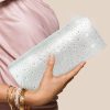 Something-Blue Accessories | Rhinestone Delicate Clutch Bags Dark Blue – Womens