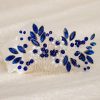 Something-Blue Accessories | Rhinestone Hair Combs Bridal Wedding Headpieces As Picture – Womens|Girls