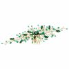 Something-Blue Accessories | Rhinestone Hair Combs Bridal Wedding Headpieces Green – Womens