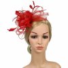 Something-Blue Accessories | Women’s Mesh With Faux Feather Kentucky Derby Fascinators With Headband Black – Womens