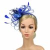 Something-Blue Accessories | Women’s Mesh With Faux Feather Kentucky Derby Fascinators With Headband Black – Womens