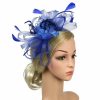 Something-Blue Accessories | Women’s Mesh With Faux Feather Kentucky Derby Fascinators With Headband Black – Womens