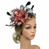 Something-Blue Accessories | Women’s Mesh With Faux Feather Kentucky Derby Fascinators With Headband Black – Womens