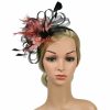 Something-Blue Accessories | Women’s Mesh With Faux Feather Kentucky Derby Fascinators With Headband Black – Womens