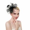 Something-Blue Accessories | Women’s Mesh With Faux Feather/Polka Dot Kentucky Derby Fascinators With Clip/Headband Dark Navy – Womens