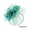 Something-Blue Accessories | Women’s Organza With Faux Feather/Veil Kentucky Derby Fascinators With Clip/Headband Blue – Womens