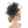 Something-Blue Accessories | Women’s Organza With Faux Feather/Veil Kentucky Derby Fascinators With Clip/Headband Blue – Womens