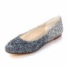 Something-Blue Accessories | Women’s Wedding Shoes Glitter Flat Heel Wedding Flats Bridesmaid Shoes Junior Bridesmaid Shoes Wedding Party Shoes Blue – Womens