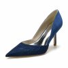 Something-Blue Accessories | Women’s Wedding Shoes Satin High Heel Point Toe Wedding Heels Bridesmaid Shoes Elegant Simple Wedding Work Party Evening Shoes Champagne – Womens