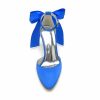 Something-Blue Accessories | Women’s Wedding Shoes Satin Round Toe Wedding Heels Bridal Shoes Ribbon Tie Elegant High Heel Block Heel Shoes Ivory – Womens