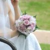 Wedding Flowers | 1 PC Artificial Wedding Flowers Round Silk Roses Bridesmaid Bouquets As Picture – Womens