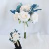 Wedding Flowers | 2 PCS Artificial Wedding Flowers Silk Roses Bridesmaid/Bridal Wedding Flower Packages Blue – Womens