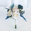 Wedding Flowers | 2 PCS Artificial Wedding Flowers Silk Roses Bridesmaid/Bridal Wedding Flower Packages Blue – Womens