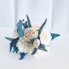 Wedding Flowers | 2 PCS Artificial Wedding Flowers Silk Roses Bridesmaid/Bridal Wedding Flower Packages Blue – Womens