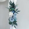 Wedding Flowers | 2 PCS Artificial Wedding Flowers Silk Roses Decorations Blue – Womens