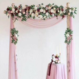 Wedding Flowers | 4 PCS Artificial Wedding Flowers Silk Roses Decorations Pink – Womens