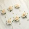 Wedding Flowers | 6 PCS Artificial Wedding Flowers Silk Roses Bridesmaid Wedding Flower Packages Champagne – Womens