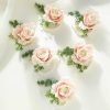 Wedding Flowers | 6 PCS Artificial Wedding Flowers Silk Roses Bridesmaid/Mother Wrist Corsage Pink – Womens