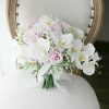 Wedding Flowers | Artificial Wedding Flowers Cascade Silk Butterfly orchid Bridesmaid Bouquets Pink – Womens