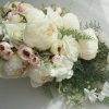 Wedding Flowers | Artificial Wedding Flowers Cascade Silk Peonies Bridal Bouquets Ivory – Womens