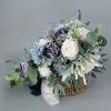 Wedding Flowers | Artificial Wedding Flowers Cascade Silk Roses Bridal Bouquets Blue – Womens