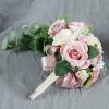 Wedding Flowers | Artificial Wedding Flowers Cascade Silk Roses Bridal Bouquets Pink – Womens