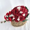 Wedding Flowers | Artificial Wedding Flowers Cascade Silk Roses Bridal Bouquets Red – Womens