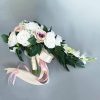 Wedding Flowers | Artificial Wedding Flowers Cascade Silk Roses Bridal Bouquets White – Womens