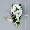 Wedding Flowers | Artificial Wedding Flowers Cascade Silk Roses Bridal Bouquets White – Womens