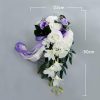 Wedding Flowers | Artificial Wedding Flowers Cascade Silk Roses Bridal Bouquets White – Womens