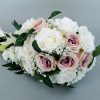 Wedding Flowers | Artificial Wedding Flowers Cascade Silk Roses Bridal Bouquets White – Womens