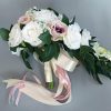 Wedding Flowers | Artificial Wedding Flowers Cascade Silk Roses Bridal Bouquets White – Womens