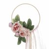 Wedding Flowers | Artificial Wedding Flowers Hoop Silk Roses Bridesmaid Bouquets White – Womens