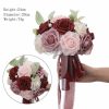 Wedding Flowers | Artificial Wedding Flowers Round Foam Roses Bridesmaid/Bridal Bouquets Champagne – Womens