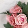 Wedding Flowers | Artificial Wedding Flowers Round Polyester Bridesmaid Bouquets Pink – Womens