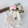 Wedding Flowers | Artificial Wedding Flowers Round Silk Baby’s Breath Bridesmaid Bouquets Pink – Womens