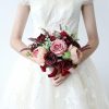 Wedding Flowers | Artificial Wedding Flowers Round Silk Bridesmaid Bouquets Red – Womens