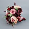 Wedding Flowers | Artificial Wedding Flowers Round Silk Bridesmaid Bouquets Red – Womens