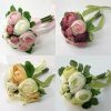 Wedding Flowers | Artificial Wedding Flowers Round Silk Roses Bridesmaid Bouquets Pink – Womens