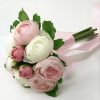 Wedding Flowers | Artificial Wedding Flowers Round Silk Roses Bridesmaid Bouquets Pink – Womens