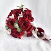 Wedding Flowers | Artificial Wedding Flowers Round Silk Roses Bridesmaid Bouquets Red – Womens