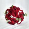 Wedding Flowers | Artificial Wedding Flowers Round Silk Roses Bridesmaid Bouquets Red – Womens