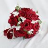 Wedding Flowers | Artificial Wedding Flowers Round Silk Roses Bridesmaid Bouquets Red – Womens