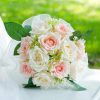 Wedding Flowers | Artificial Wedding Flowers Round Silk Roses Bridesmaid/Bridal Bouquets Pink – Womens