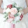 Wedding Flowers | Artificial Wedding Flowers Round Silk/Foam Roses Bridesmaid/Bridal Bouquets Pink – Womens