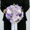 Wedding Flowers | Artificial Wedding Flowers Round Silk/Foam Roses/Chrysanthemum Bridesmaid/Bridal Bouquets Purple – Womens