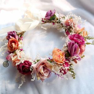 Wedding Flowers | Artificial Wedding Flowers Silk Roses Bridesmaid/Flower Girl Flower Crowns Pink – Womens