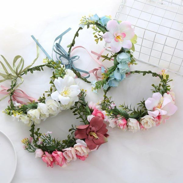 Wedding Flowers | Artificial Wedding Flowers Silk Roses Bridesmaid/Flower Girl Flower Crowns  – Womens