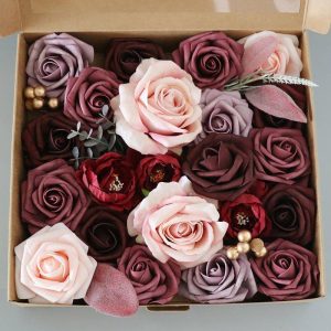 Wedding Flowers | Artificial Wedding Flowers Silk Roses Decorations Red – Womens